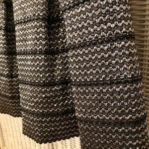 Black and Silver Metallic Skirt